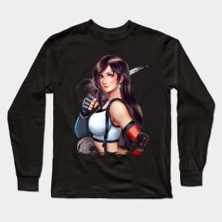 Tifa fanart Long Sleeve T-Shirt